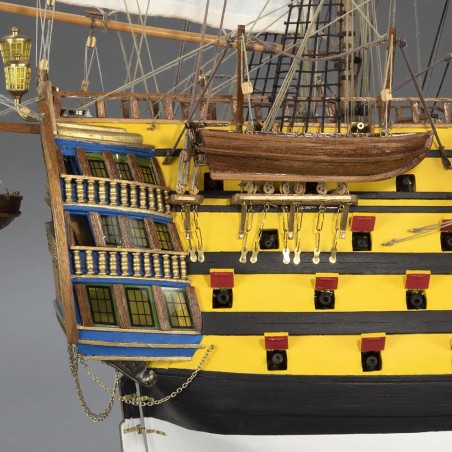 Navire de Ligne Santa Ana 1:84. Maquette de Bateau en Bois 4