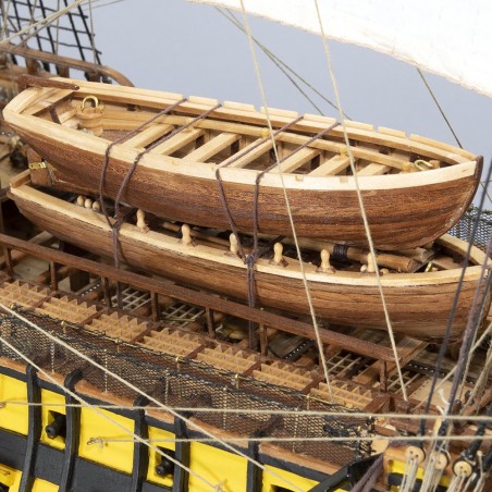 Navire de Ligne Santa Ana 1:84. Maquette de Bateau en Bois 16