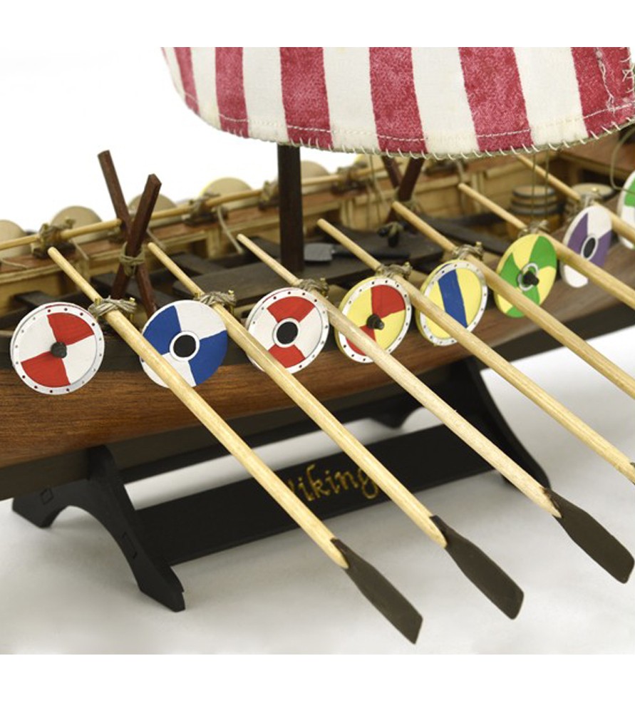 Drakkar Viking. 1:75 Wooden Model Ship Kit 3