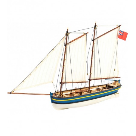 Canot du Capitaine HMS Endeavour 1:50. Maquette Bateau en Bois 1
