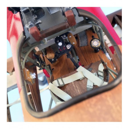 Fokker Dr.I Kampfflugzeug 1:16 Holz und Metall Maßstabsmodell 6