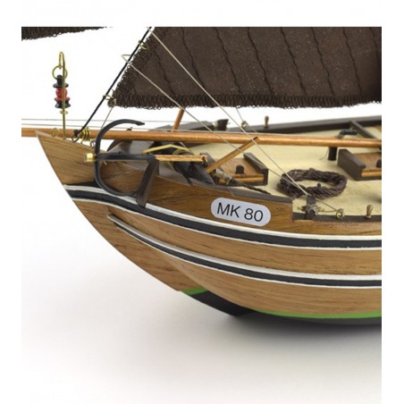 Bateau de Pêche Botter 1:35. Maquette Navire en Bois 7