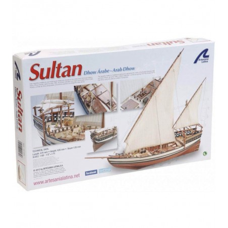 Arabische Dhau Sultan 1:60. Holz Modell Schiff 6