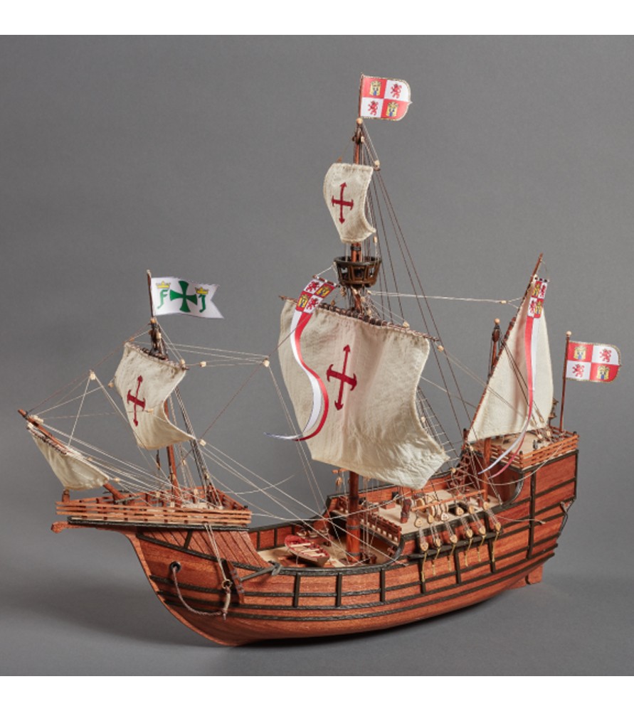 Carabela Santa María 1:65. Maqueta de Barco en Madera 2