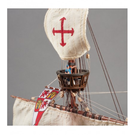 Carabela Santa María 1:65. Maqueta de Barco en Madera 6