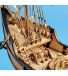 Caravela La Pinta 1:65. Modelo de navio em madeira 2