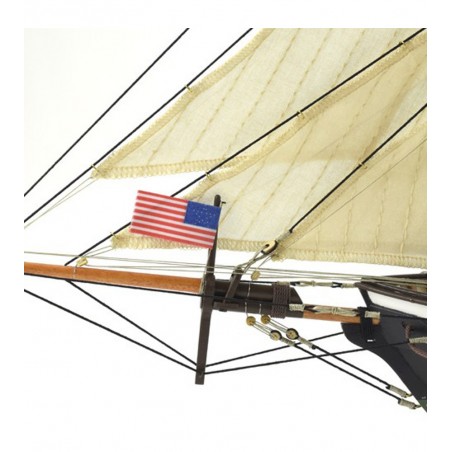 Goletta americana Harvey 1:60. Modello di nave in legno 18