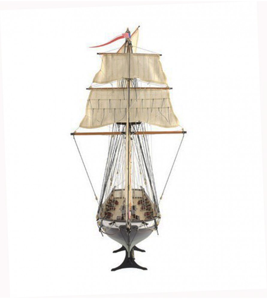 Goletta americana Harvey 1:60. Modello di nave in legno 23
