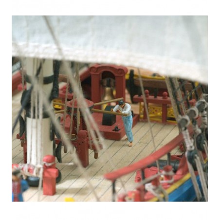 Frigate Hermione La Fayette 1/89. Wooden Model Ship