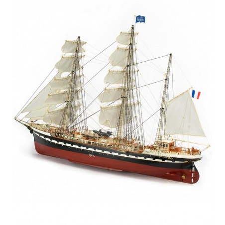 Wooden Model Ship: French Training Ship Belem 1/75