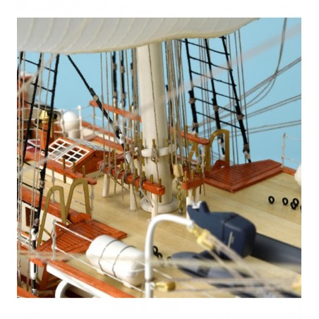 Wooden Model Ship: French Training Ship Belem 1/75