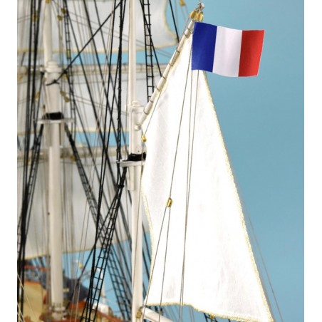 Wooden Model Ship: French Training Ship Belem 1/75