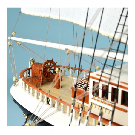 Wooden Model Ship: French Training Ship Belem 1/75