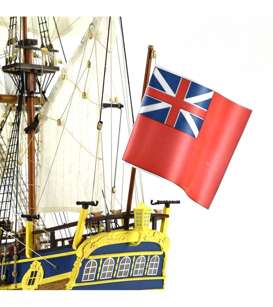 Navire HMS Endeavour 1:65. Maquette Bateau en Bois