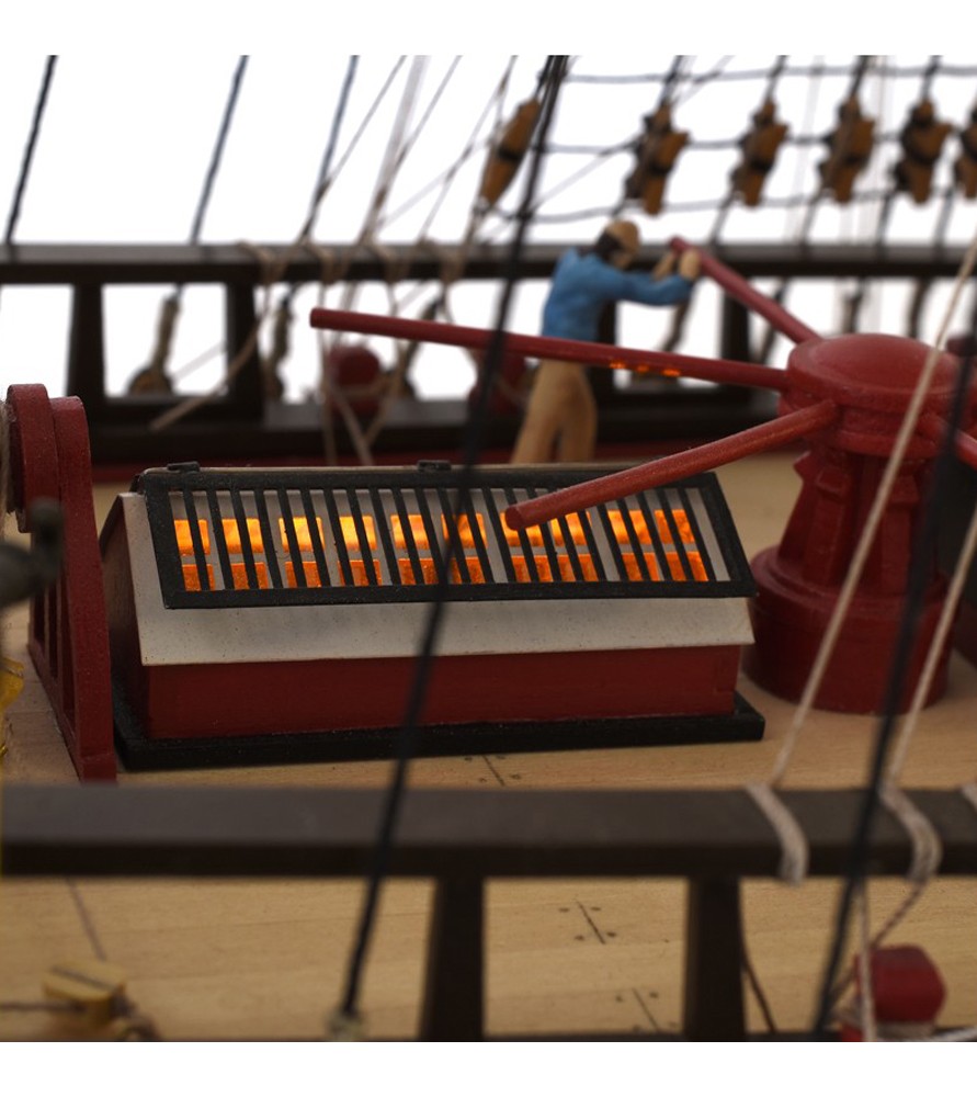 Navío HMS Endeavour 1/65. Maqueta de Barco en Madera