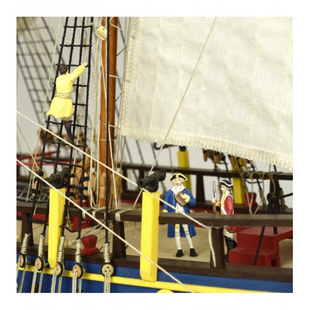 Ship HMS Endeavour 1/65. Wooden Model Ship