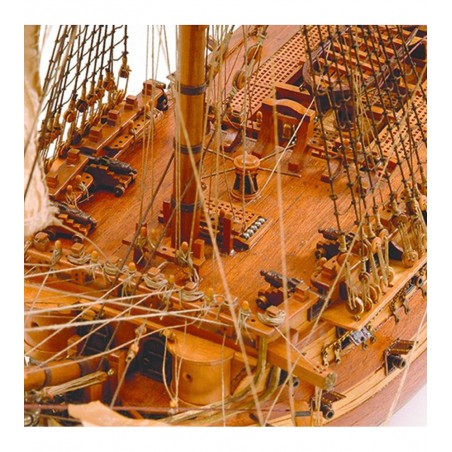 Navire en Ligne San Juan Nepomuceno 1:90. Maquette Bateau en Bois 3