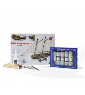 Boot van Kapitein HMS Endeavour. Geschenkverpakking met... 2