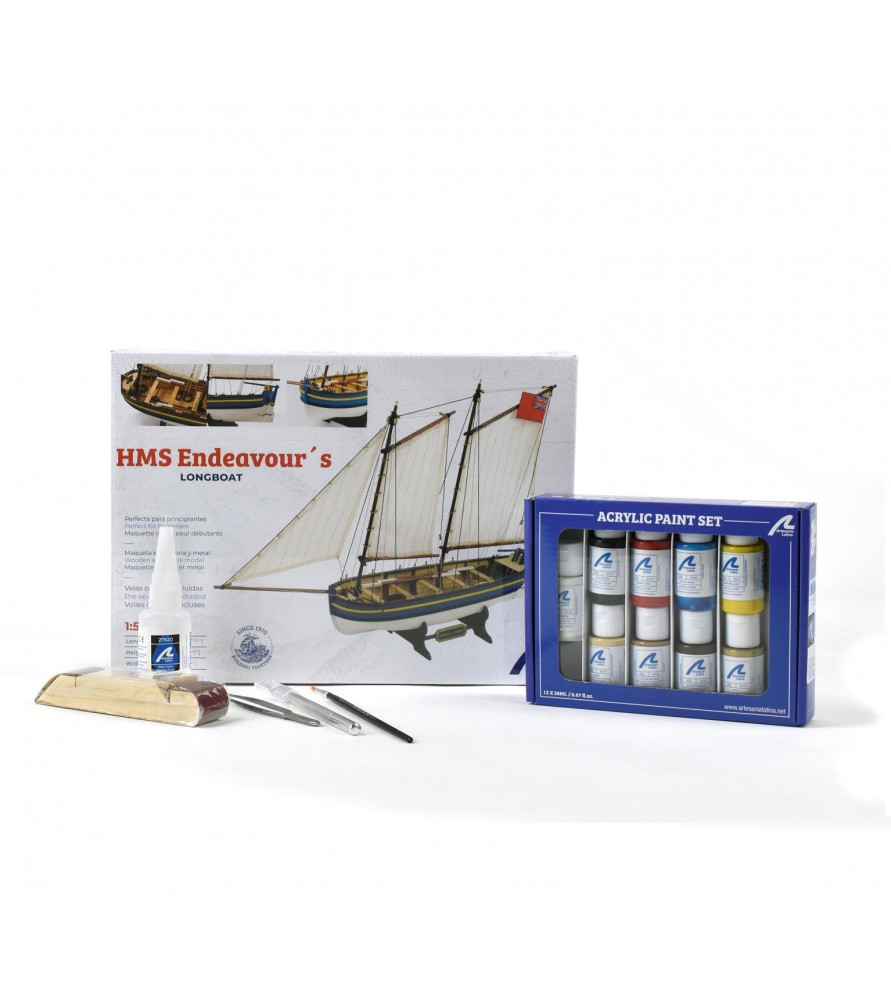 Captain's Longboat HMS Endeavour. Gift Pack...