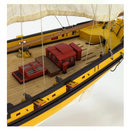 Modello di nave in legno. Cutter Corsaro Le Renard 1:50