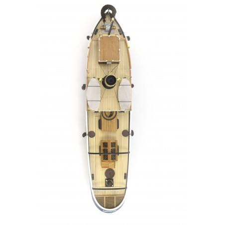 Remorqueur Sanson 1:50. Maquette Bateau en Bois (Prêt R / C) 12