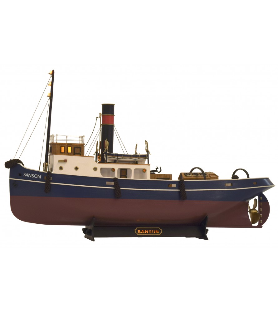 Remorqueur Sanson 1:50. Maquette Bateau en Bois (Prêt R / C) 14