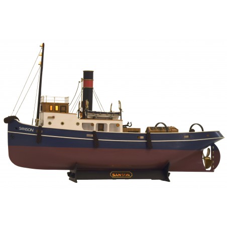 Remorqueur Sanson 1:50. Maquette Bateau en Bois (Prêt R / C) 14