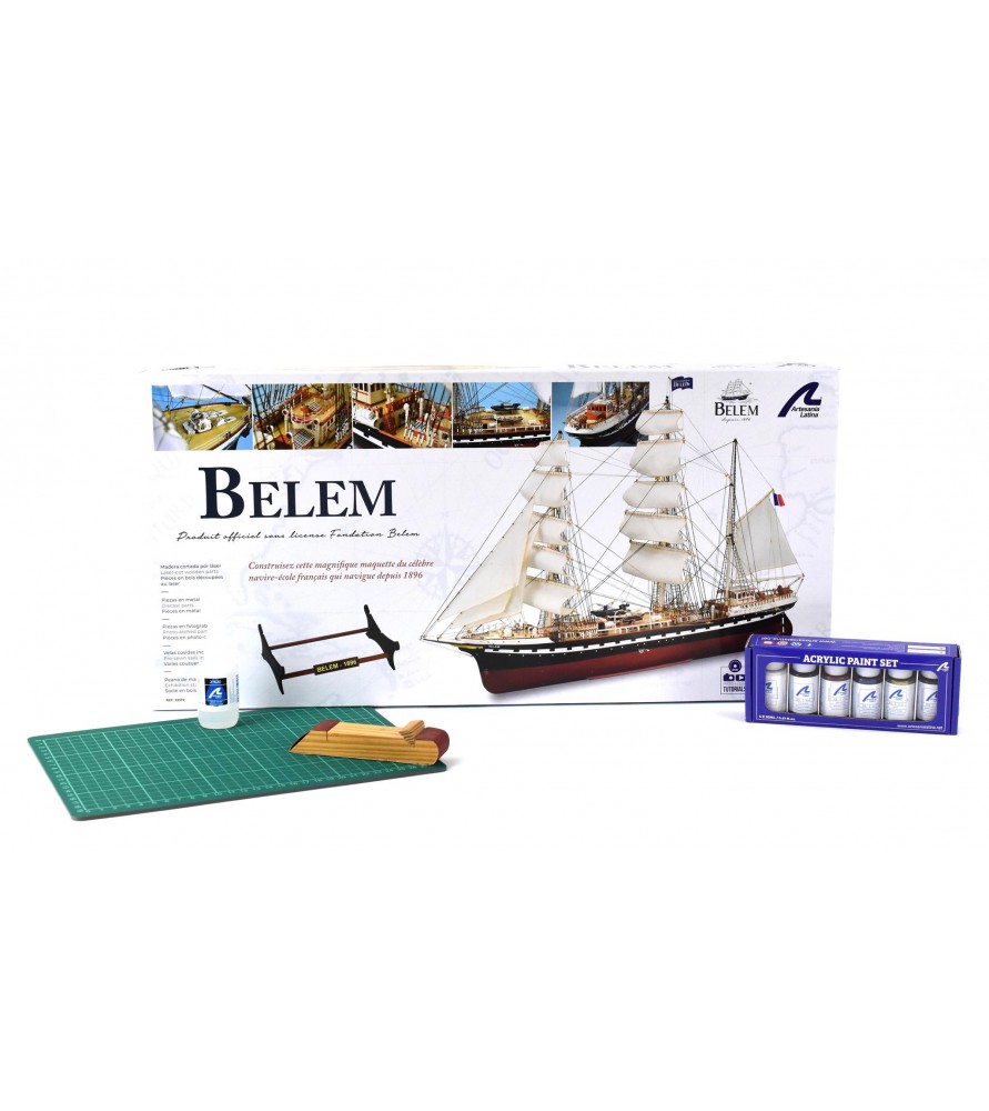 Navire-École Belem. Pack Cadeau avec Maquette,...