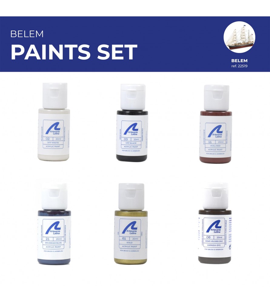 Pack de pinturas modelo: Navio de treino...