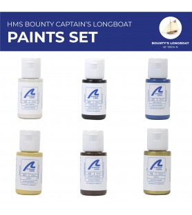 Conjunto de pinturas Modelo Modelo de barco auxiliar HMS Bounty Jolly Boat