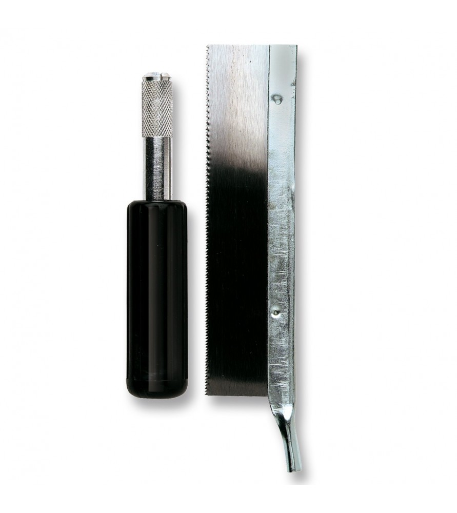 Skærende savklinge med ergonomisk håndtag