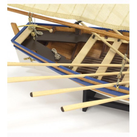 Canot HMS Bounty's (Jolly Boat) 1:25. Maquette Bateau en Bois 16