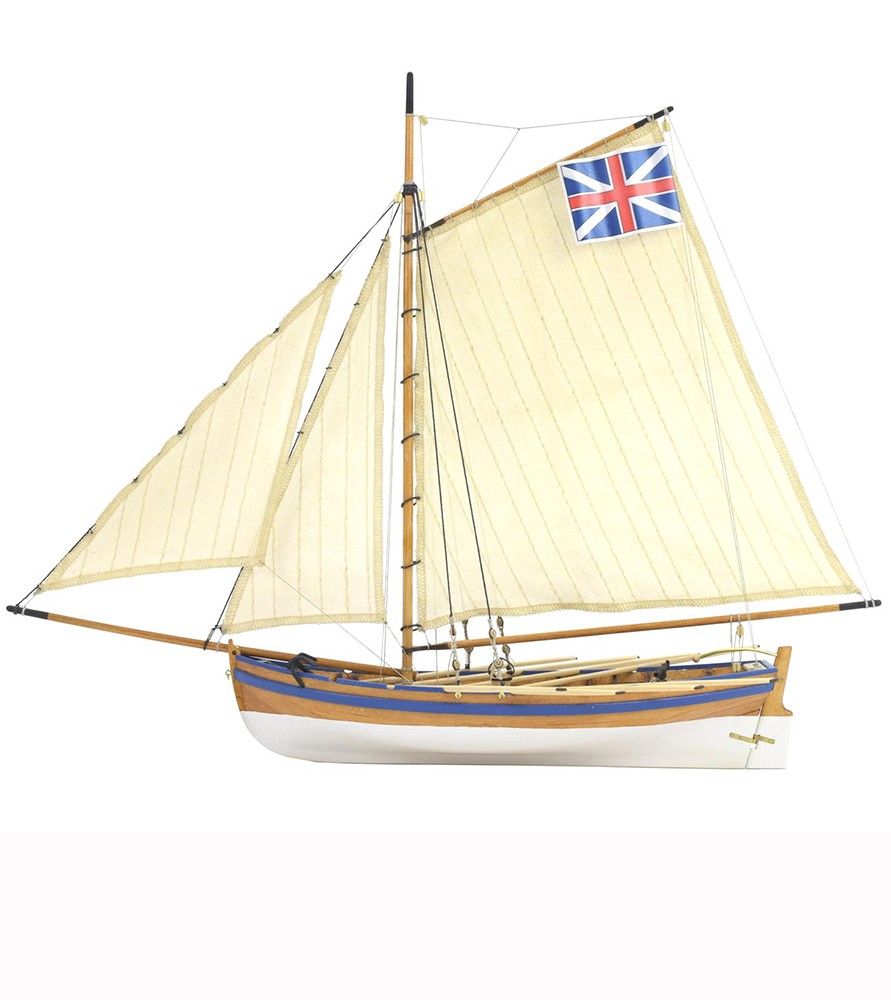Шлюпка HMS Bounty (Jolly Boat) 1:25. Деревянная модель корабля 3