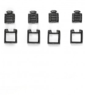 Vinduesramme med port til kanon 8 x 8 mm (4 enheder)