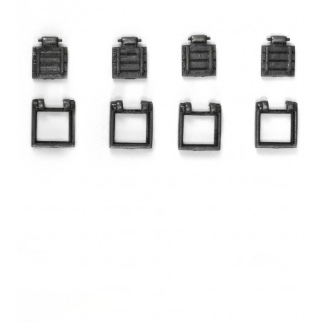 Vinduesramme med port til kanon 8 x 8 mm (4 enheder)