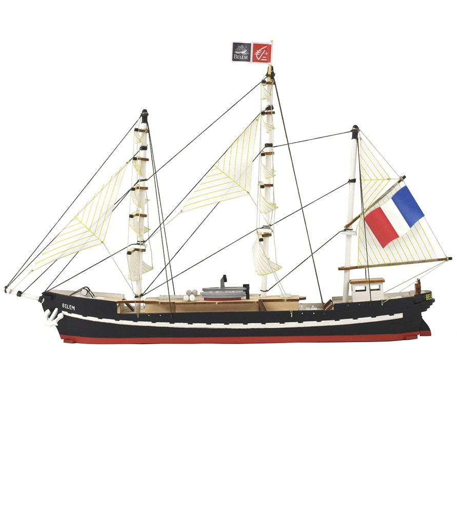 Easy Kit Buque Escuela Francés Belem 1:160. Maqueta de Barco con Pinturas y Accesorios 2