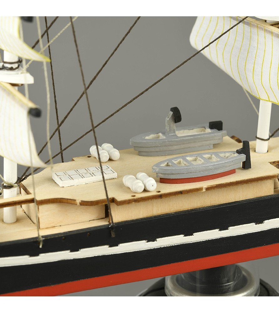 Easy Kit Navire-École Français Belem 1:160. Maquette de Bateau en Bois avec Peintures et Accessoires 7