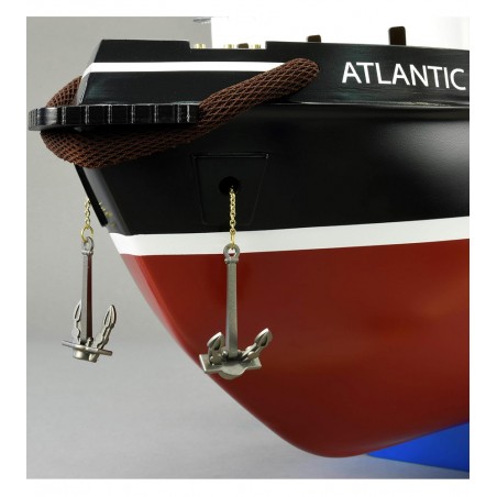 Tugboat Atlantic. 1:50 Wooden & ABS Navigable Model Ship Kit (Fit for R/C) 11