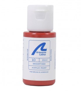 Barva na vodní bázi: živá červená (20 ml) 2