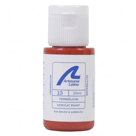 Tinta à base de água: Vermelhão (20 ml)