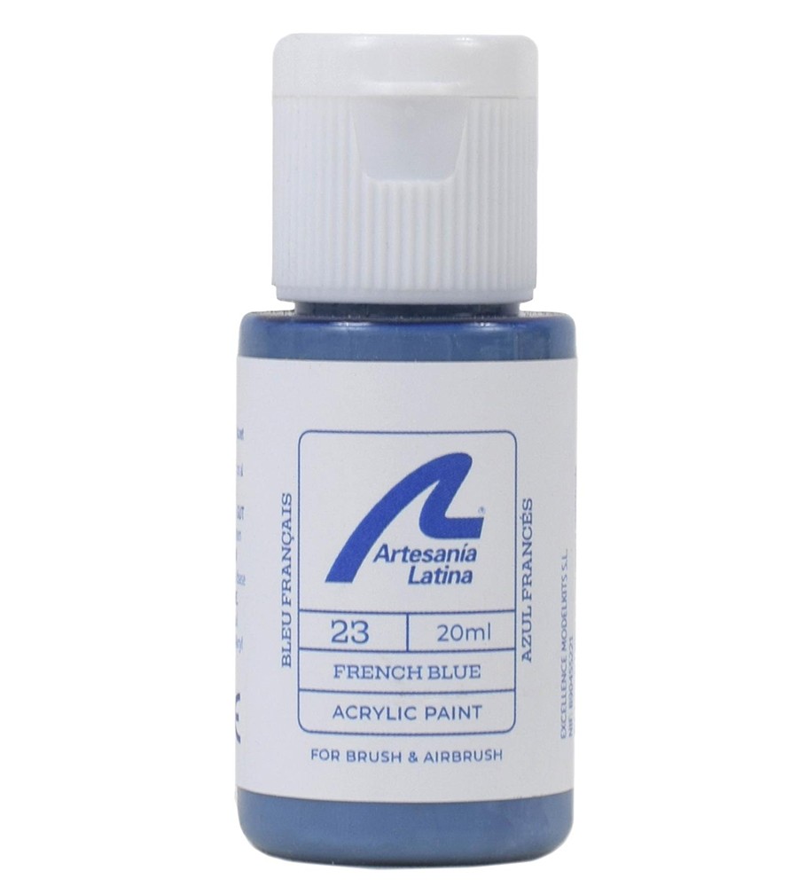 Farbe auf Wasserbasis: Französisch Blau (20 ml)