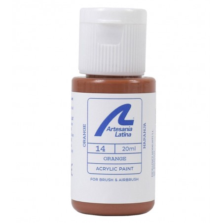 Vandbaseret maling: Orange (20 ml)