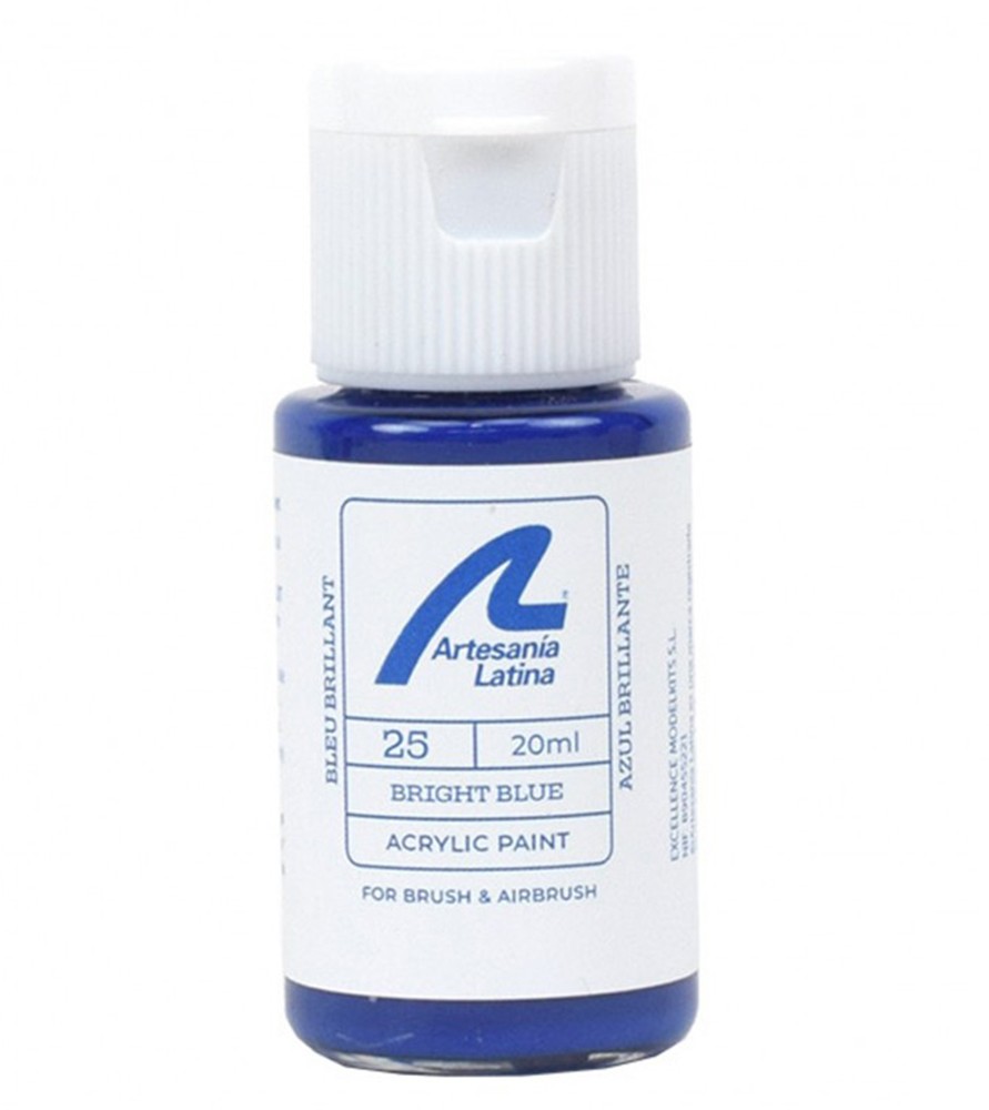 Vandbaseret maling: Lyseblå (20 ml)