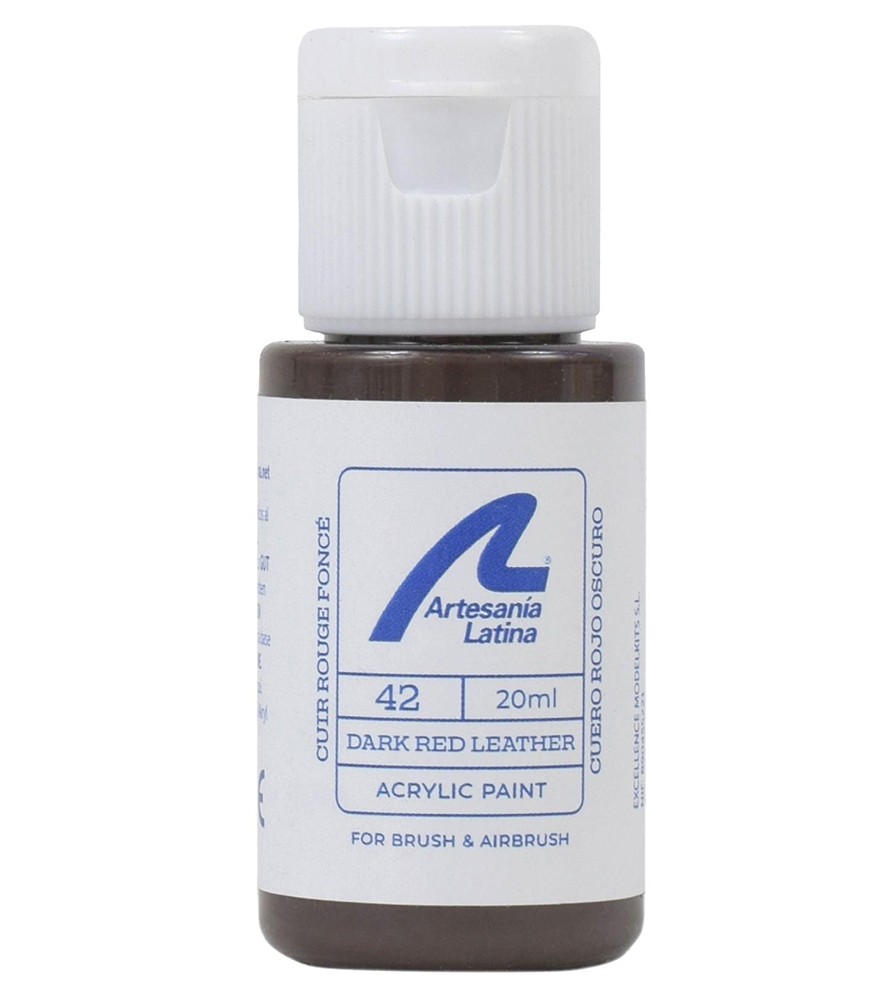 Barva na vodní bázi: Tmavě červená kůže (20 ml)