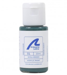 Verf op waterbasis: Helmgroen (20 ml) 2