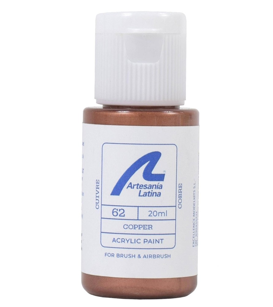 Verf op waterbasis: Koper (20 ml)