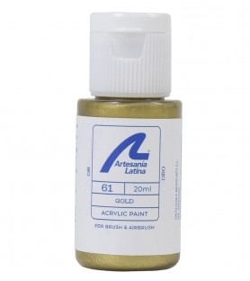 Vandbaseret maling: Guld (20 ml) 2