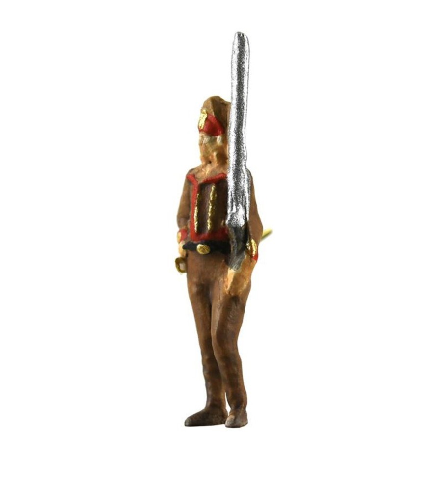 Satz von 16 Metallfiguren mit Zubehör für...