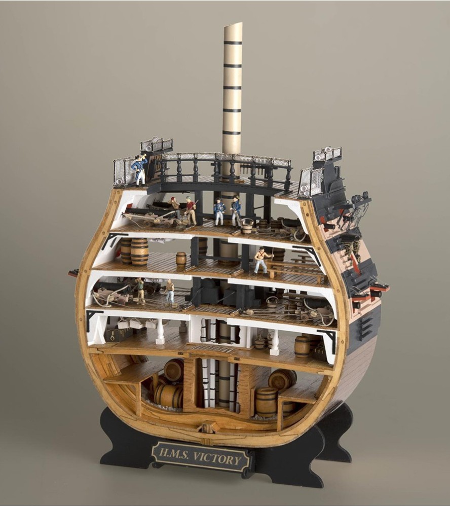 Secção HMS Victory 1:72. Modelo de navio em...