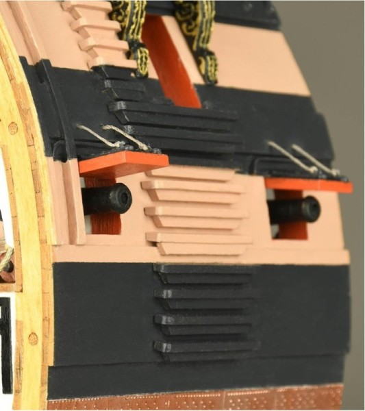 Section HMS Victory 1:72. Maquette Bateau en Bois.